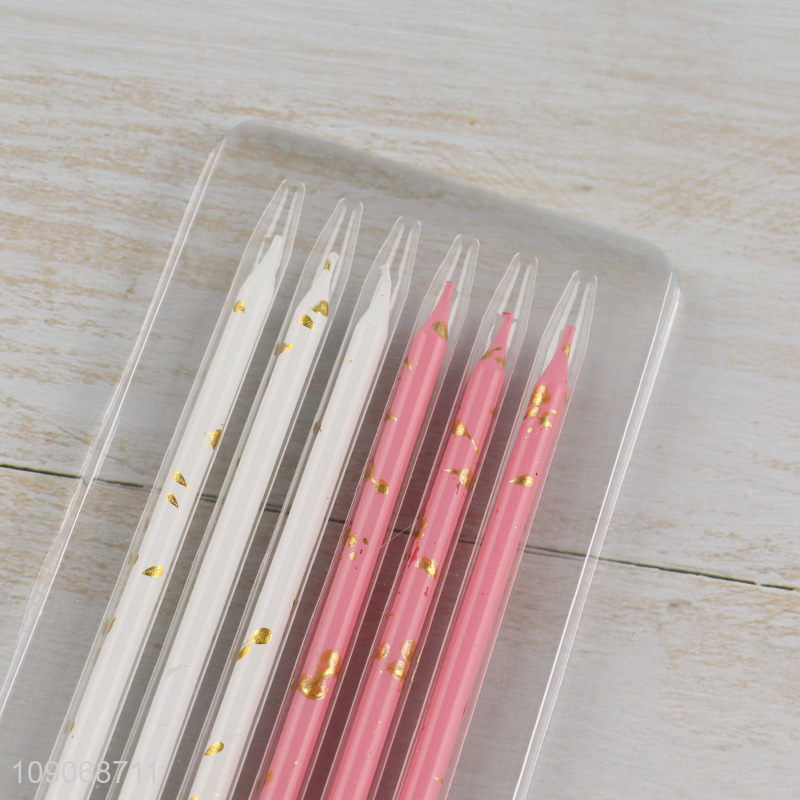 Latest products 6pcs cake decoration birthday cake candle set