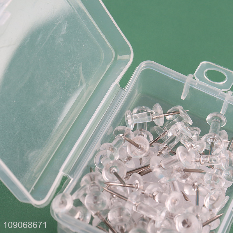 Most popular 50pcs pvc school office supplies pushpins set
