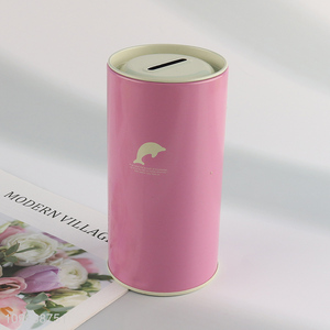 Hot products tinplate kids pink money box money bank