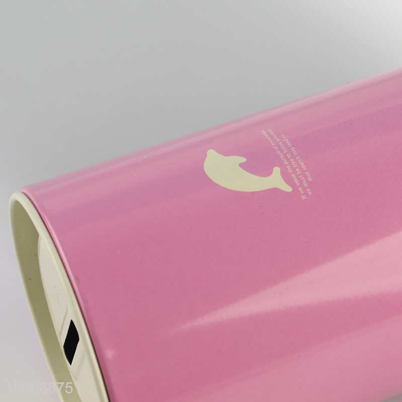 Hot products tinplate kids pink money box money bank