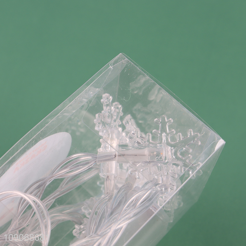 Top products clear snowflakes decorative led string lights