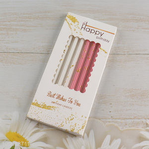 Latest products 6pcs cake decoration birthday cake candle set