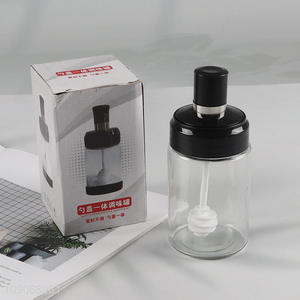 Good Quality Glass Honey Container Honey Jar with Honey Stirrer