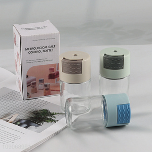 New Product Glass Seasoning Spice Jar Salt and Pepper Shaker for Kitchen