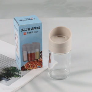 Factory Supply Glass Seasoning Bottle Spice Jar Salt Pepper Shaker
