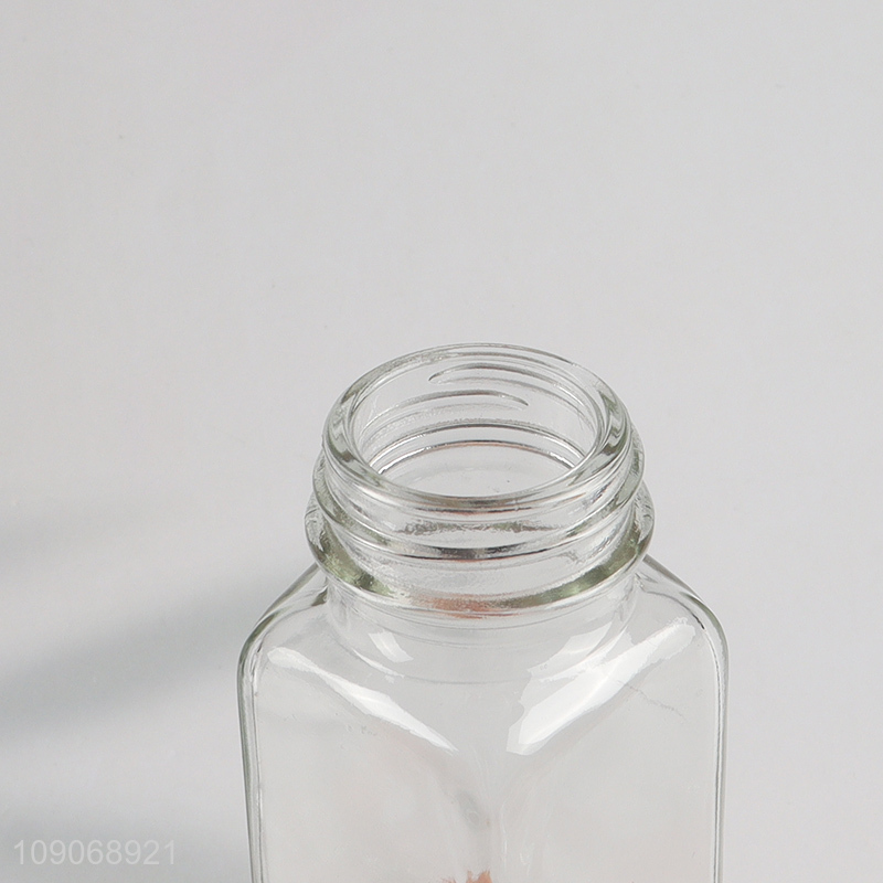 Wholesale Glass Salt and Pepper Shaker Seasoning Jar with Metal Lid