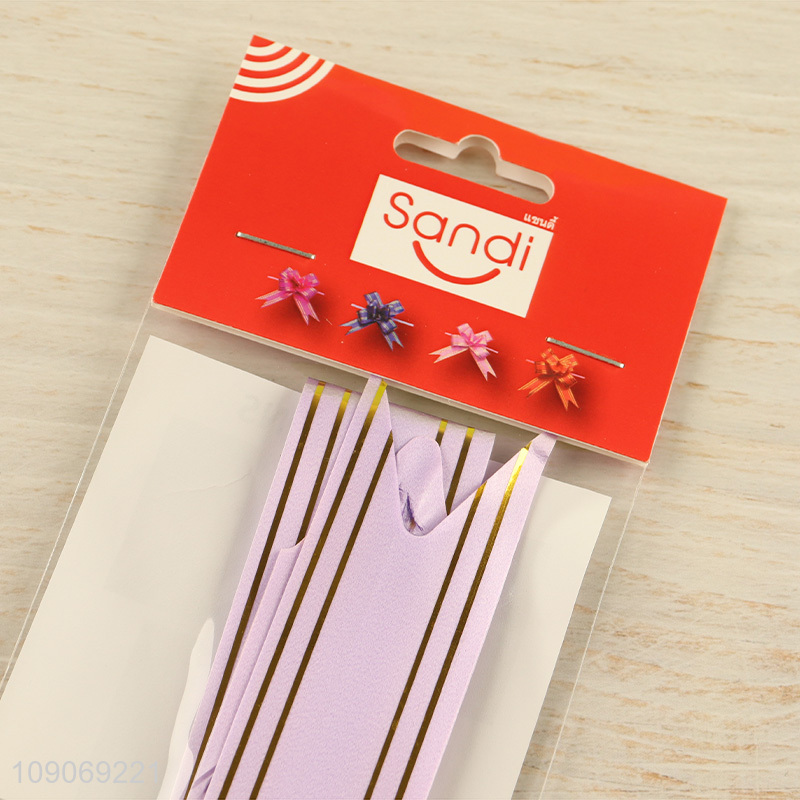 China products disposable gifts packaging bow pull ribbon for sale