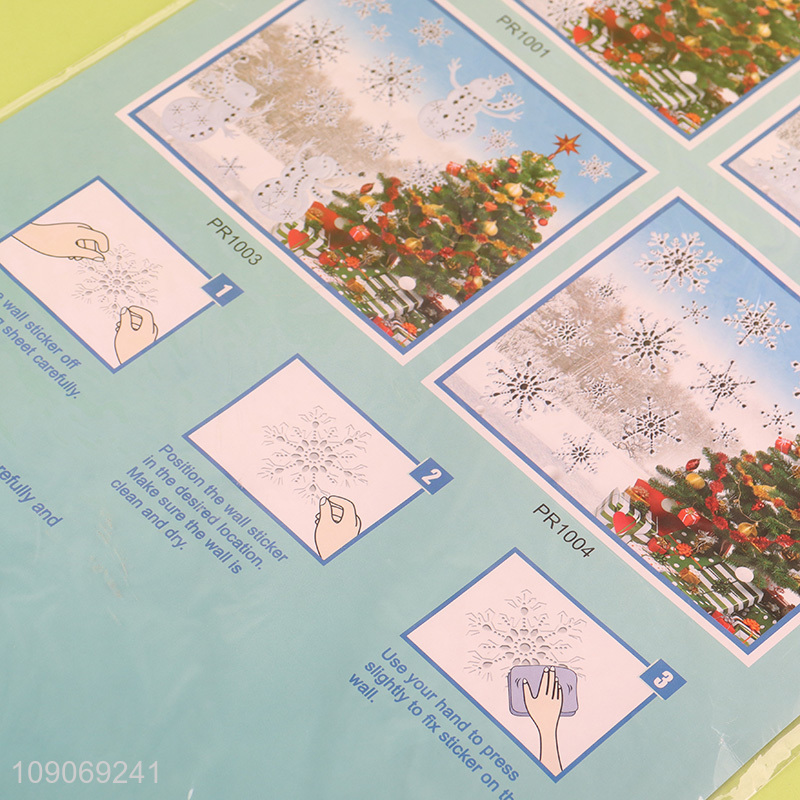 Most popular snowflakes shape home window sticker for Christmas decoration