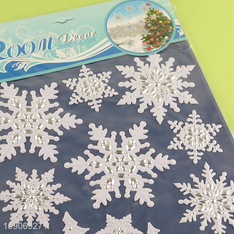 Popular products snowflakes shape Christmas window sticker for sale