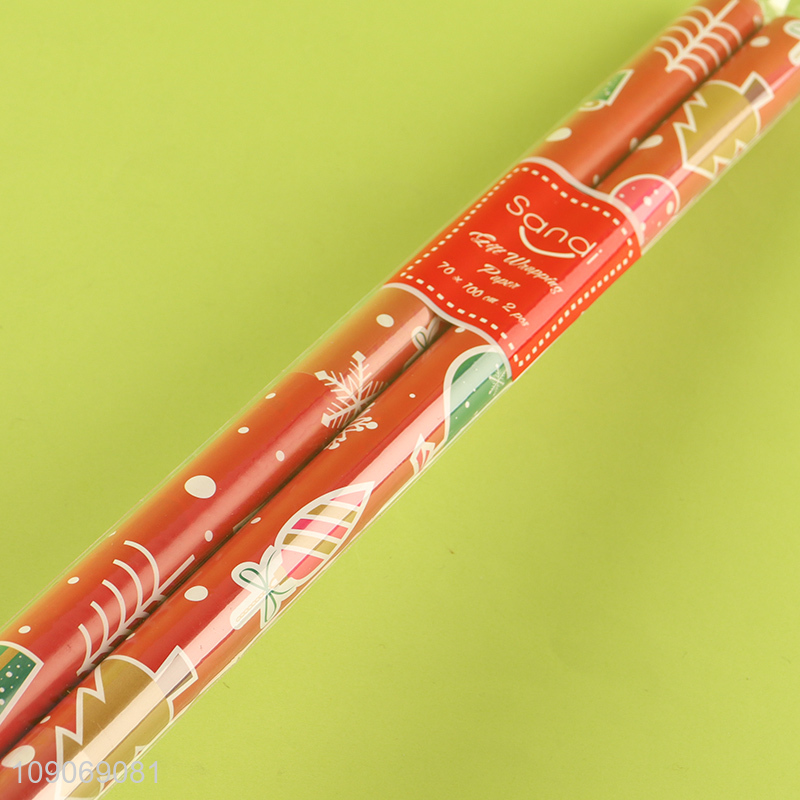 Factory supply Christmas gifts packaging paper wrap roll for sale