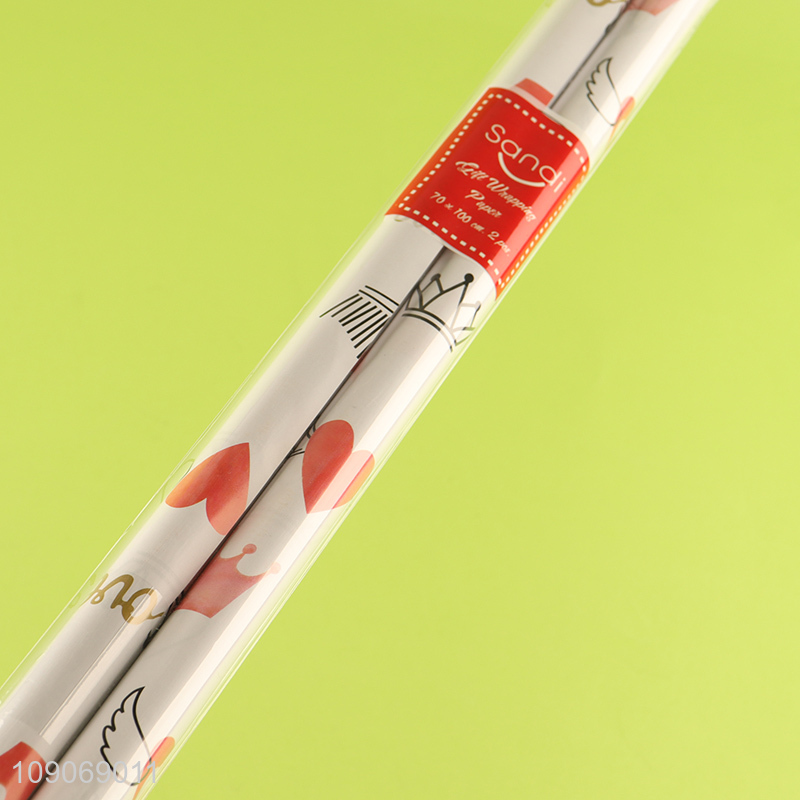 Top products printed disposable paper wrap roll for gifts packaging