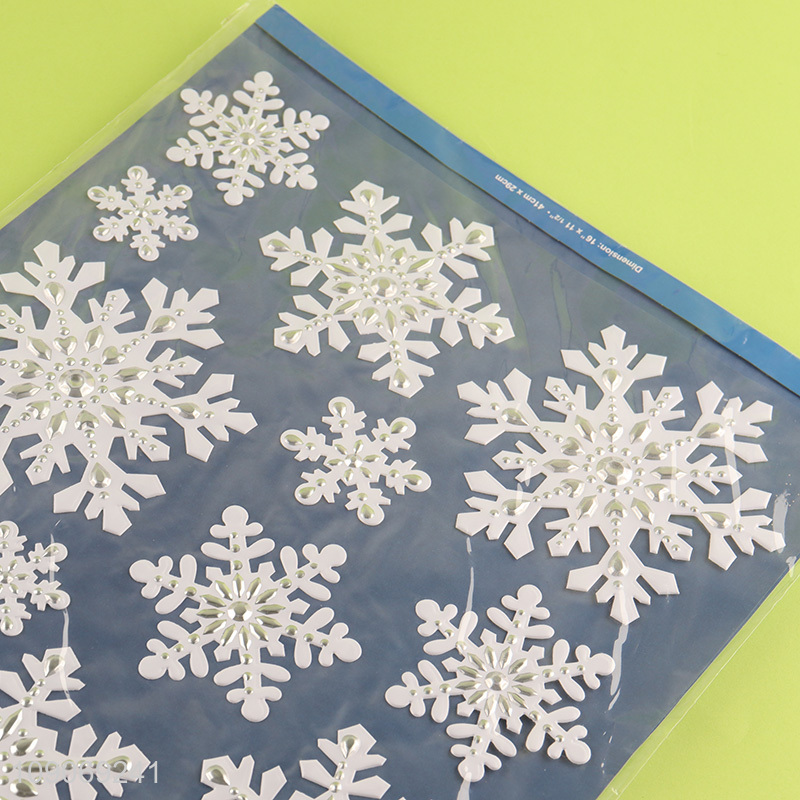 Most popular snowflakes shape home window sticker for Christmas decoration