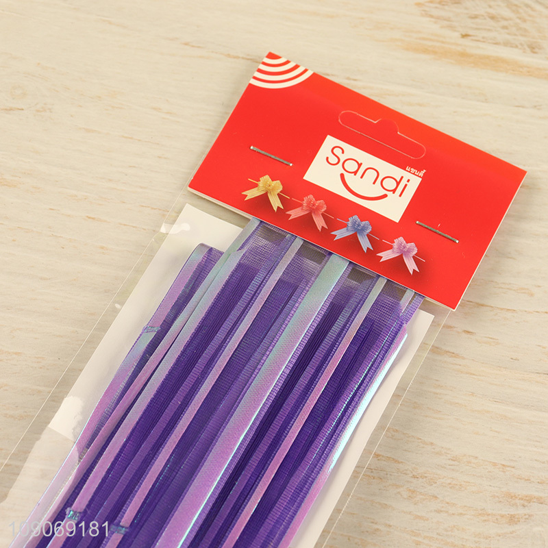 Low price purple gifts wrapping decoration bow pull ribbon
