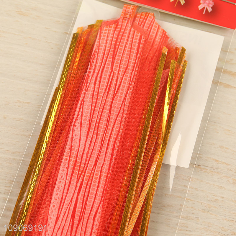 Latest design disposable gifts wrapping bow pull ribbon for sale