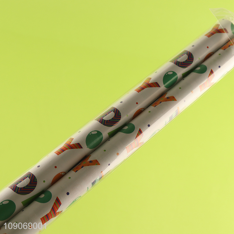 Hot selling birthday gifts packaging paper wrap roll wholesale