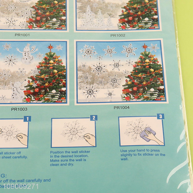 Popular products snowflakes shape Christmas window sticker for sale