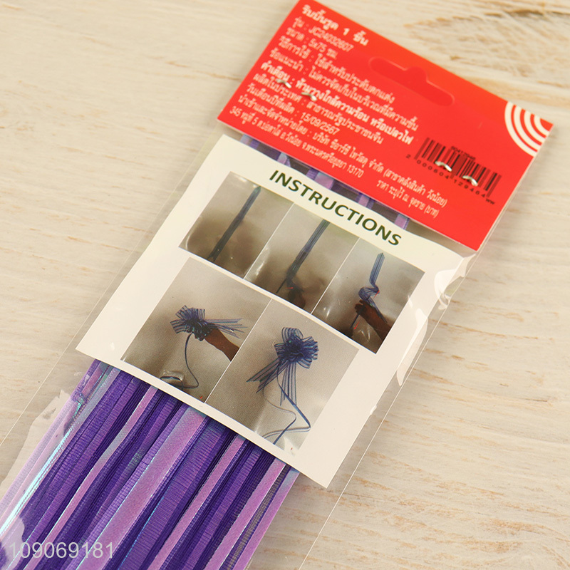 Low price purple gifts wrapping decoration bow pull ribbon