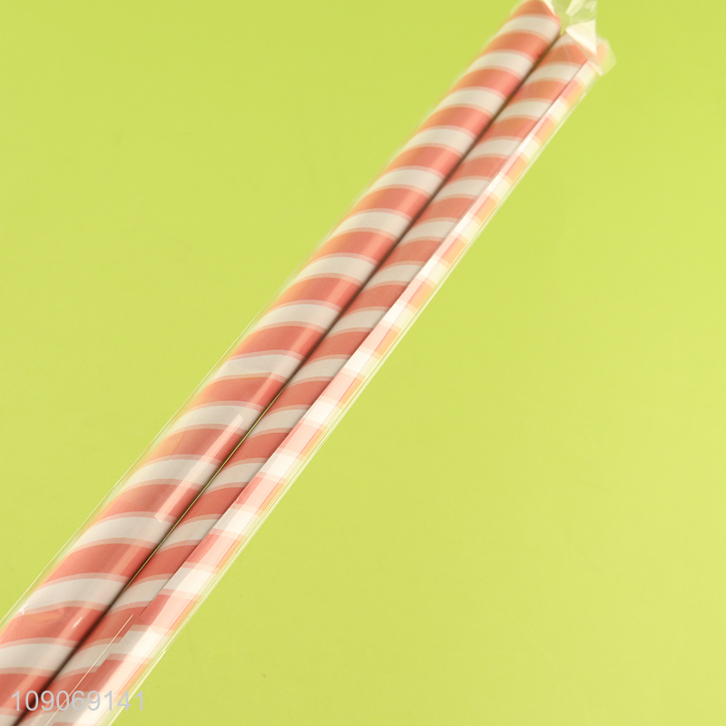 Latest products stripe printed disposable paper wrap roll for gifts packaging