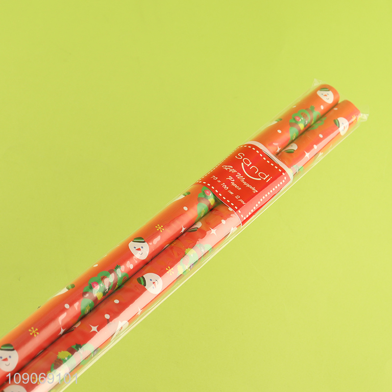 Best selling Christmas series gifts packaging paper wrap roll wholesale