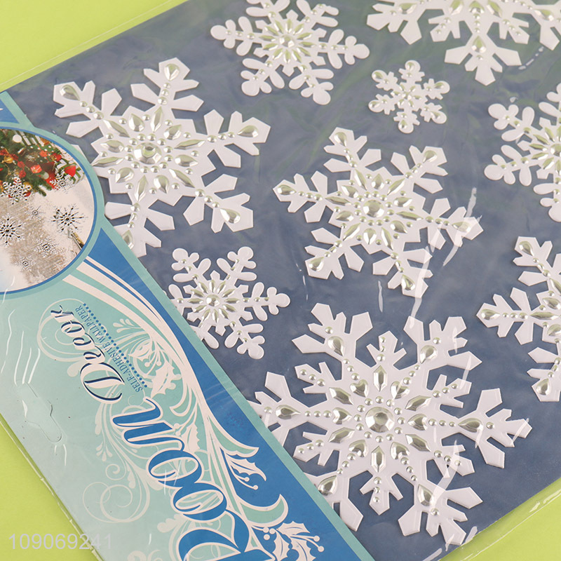 Most popular snowflakes shape home window sticker for Christmas decoration