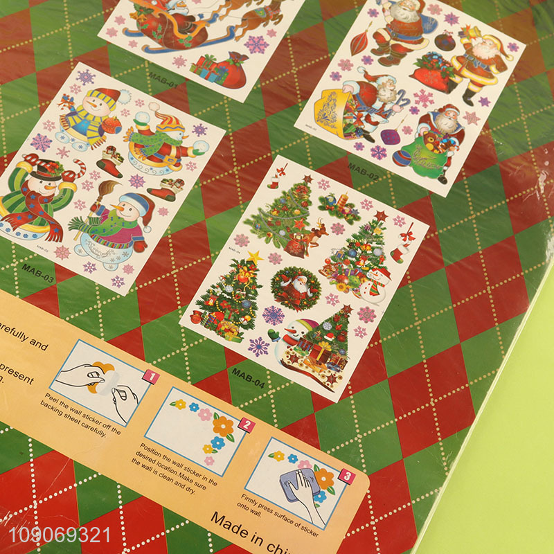 Low price Christmas decoration glass sticker window sticker for sale