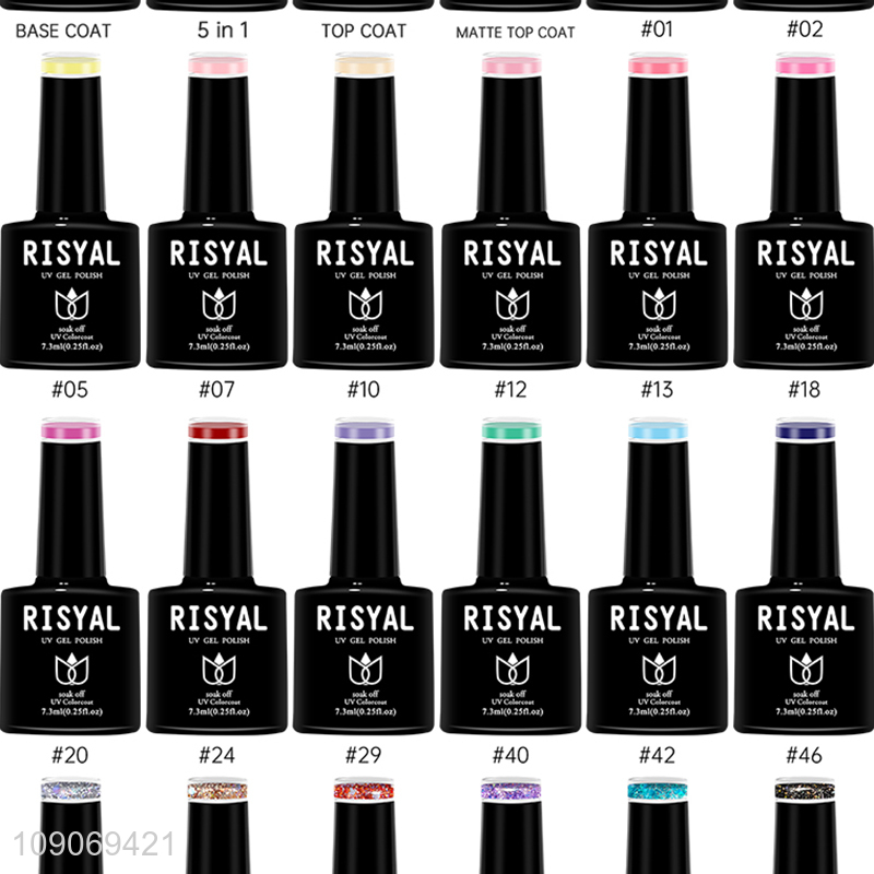 Best selling 24colors nail art supplies uv gel polish set wholesale