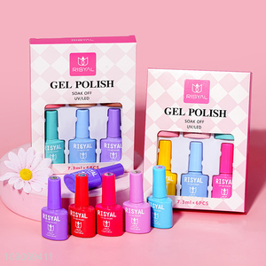 New arrival soak off quick dry uv gel polish set for nail art supplies