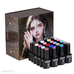 Best selling 24colors nail art supplies uv gel polish set wholesale