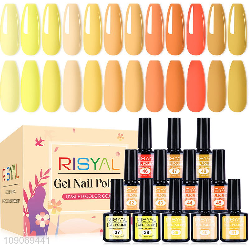 Factory price multicolor 7.3ml uv gel polish for nail art supplies