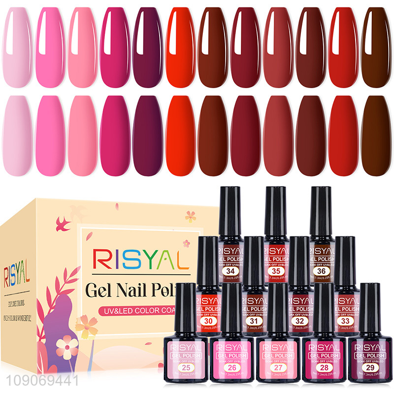 Factory price multicolor 7.3ml uv gel polish for nail art supplies