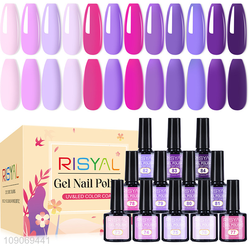 Factory price multicolor 7.3ml uv gel polish for nail art supplies