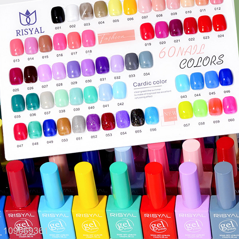Top products 60colors 15ml uv gel polish for nail beauty supplies