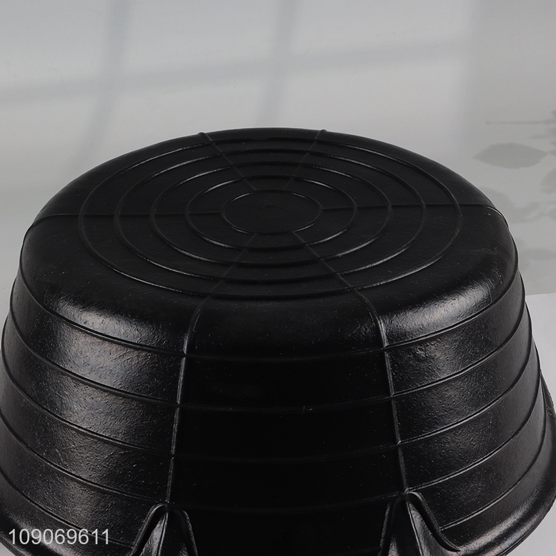 High Quality Round Rubber Pan Animal Feeder Utility Bucket with Handles