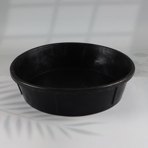 Wholesale Round Rubber Pan Heavy Duty Rubber Utility Bucket for Feeding