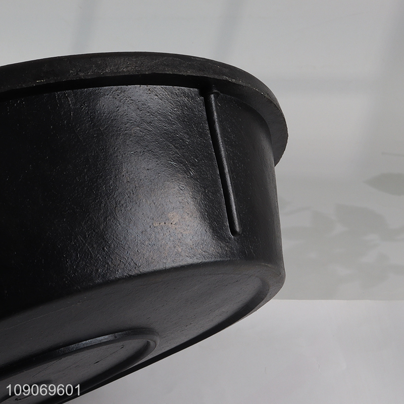 Wholesale Round Rubber Pan Heavy Duty Rubber Utility Bucket for Feeding