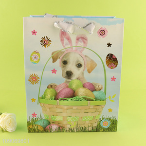 New product puppy pattern eco-friendly gifts packaging paper bag