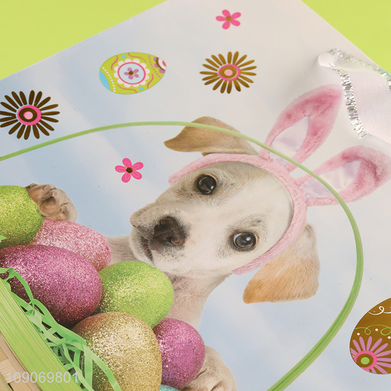 New product puppy pattern eco-friendly gifts packaging paper bag