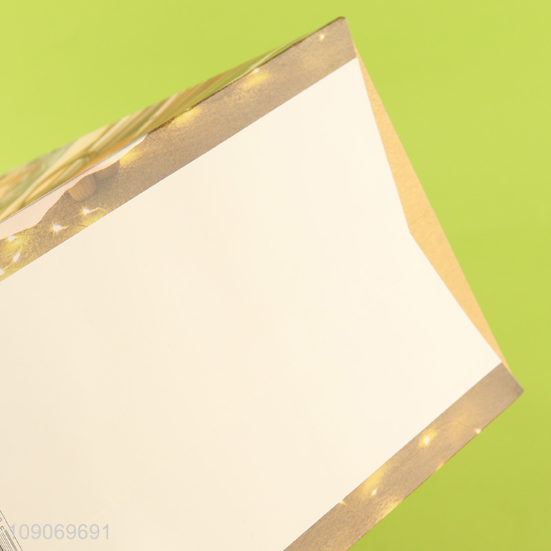 Factory price Santa Claus gifts packaging paper bag tote bag