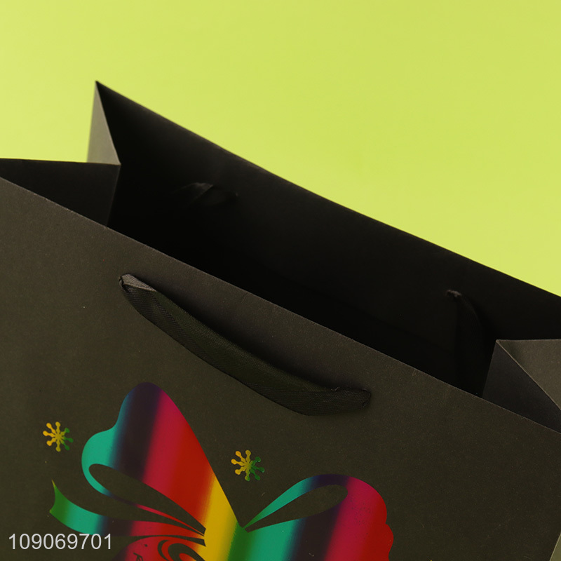 Best selling merry christmas tote bag gifts packaging paper bag