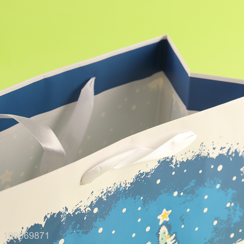 Hot items merry christmas gifts packaging paper bag tote bag