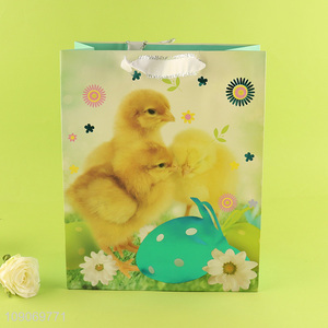 New product chicken pattern gifts packaging paper bag tote bag