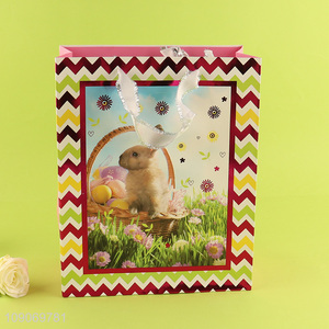Top products rabbit pattern Easter gifts packaging paper bag