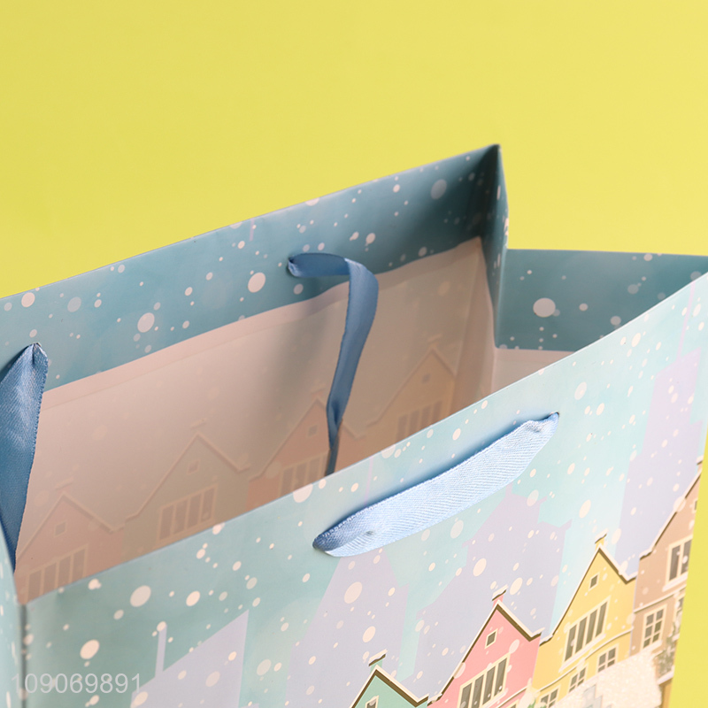 Top sale Christmas series gifts packaging paper bag wholesale
