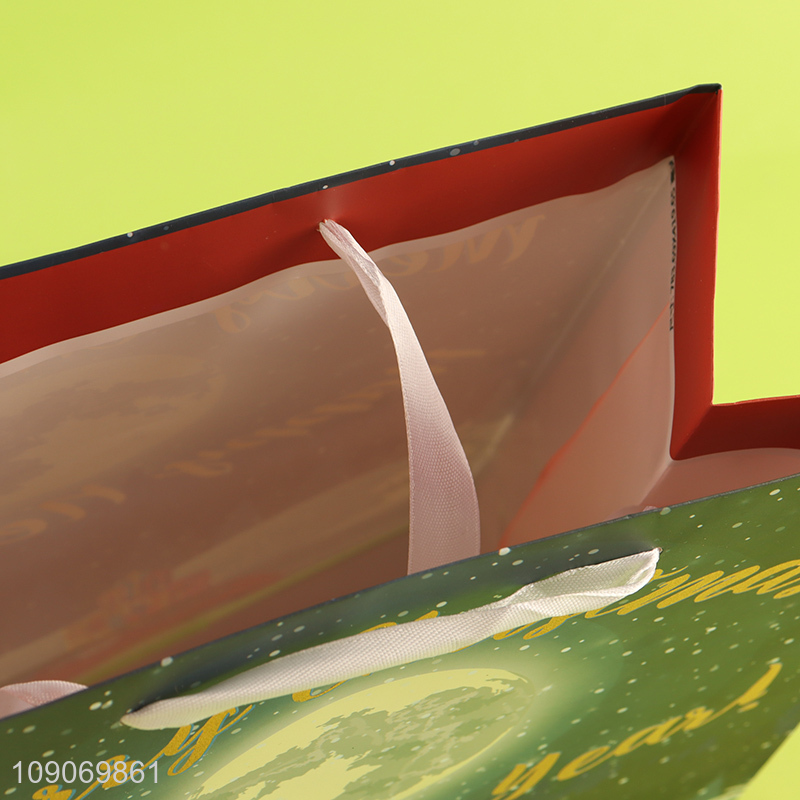 Top quality Christmas series gifts packaging paper bag tote bag