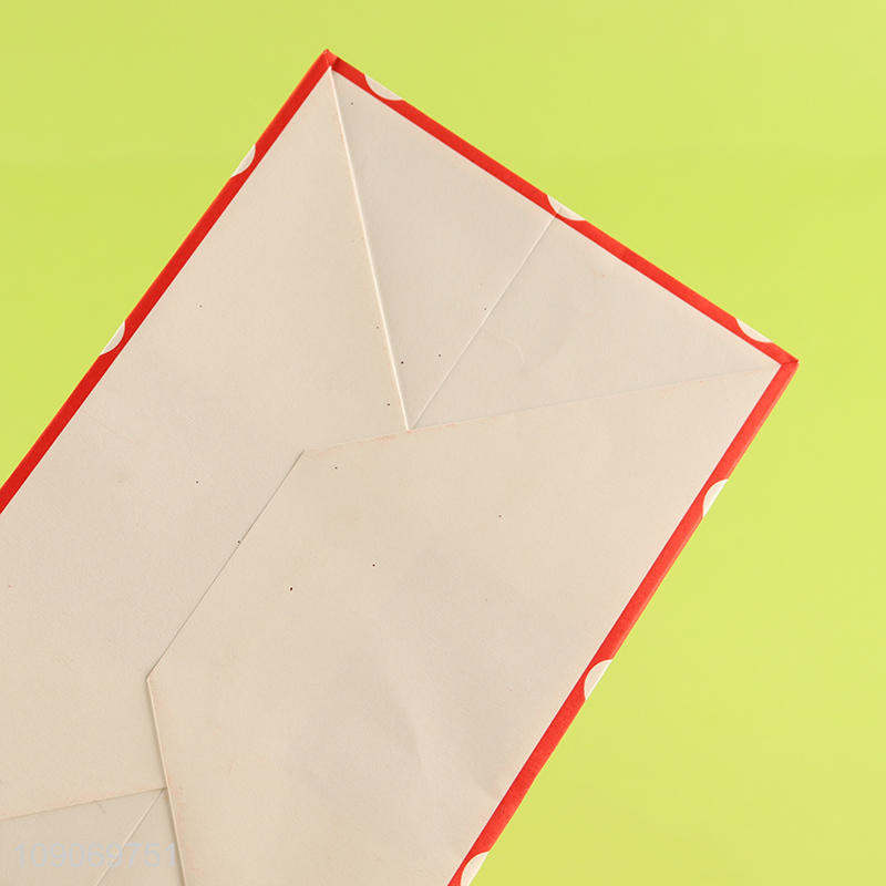 Online wholesale heart pattern gifts packaging paper bag tote bag