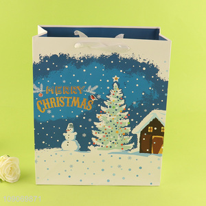 Hot items merry christmas gifts packaging paper bag tote bag