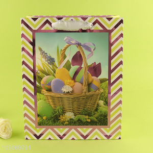 Best selling Easter egg pattern gifts packaging paper bag wholesale