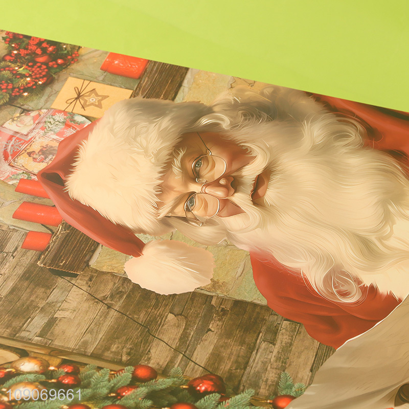 Top selling Claus Santa pattern eco-friendly gifts packaging paper bag