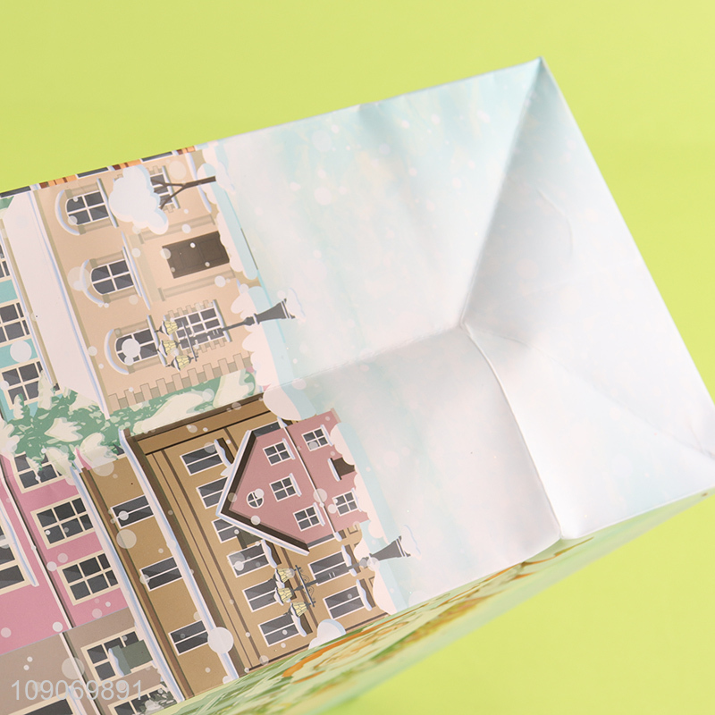 Top sale Christmas series gifts packaging paper bag wholesale