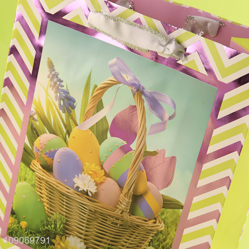 Best selling Easter egg pattern gifts packaging paper bag wholesale